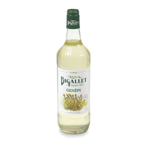 Bigallet génépi syrup, one-litre bottle