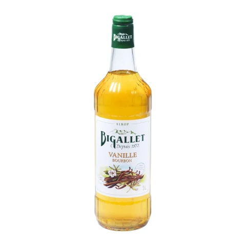 Bigallet vanilla syrup, one litre bottle