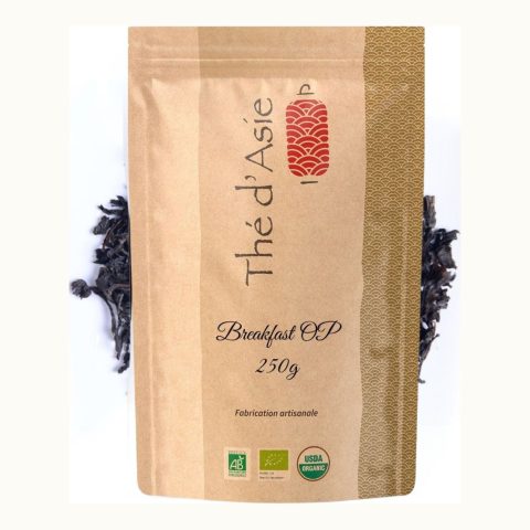 Organic breakfast OP black tea, 250 g kraft bag