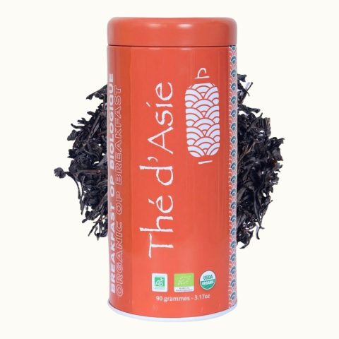 Organic chai black tea, 90 g tin