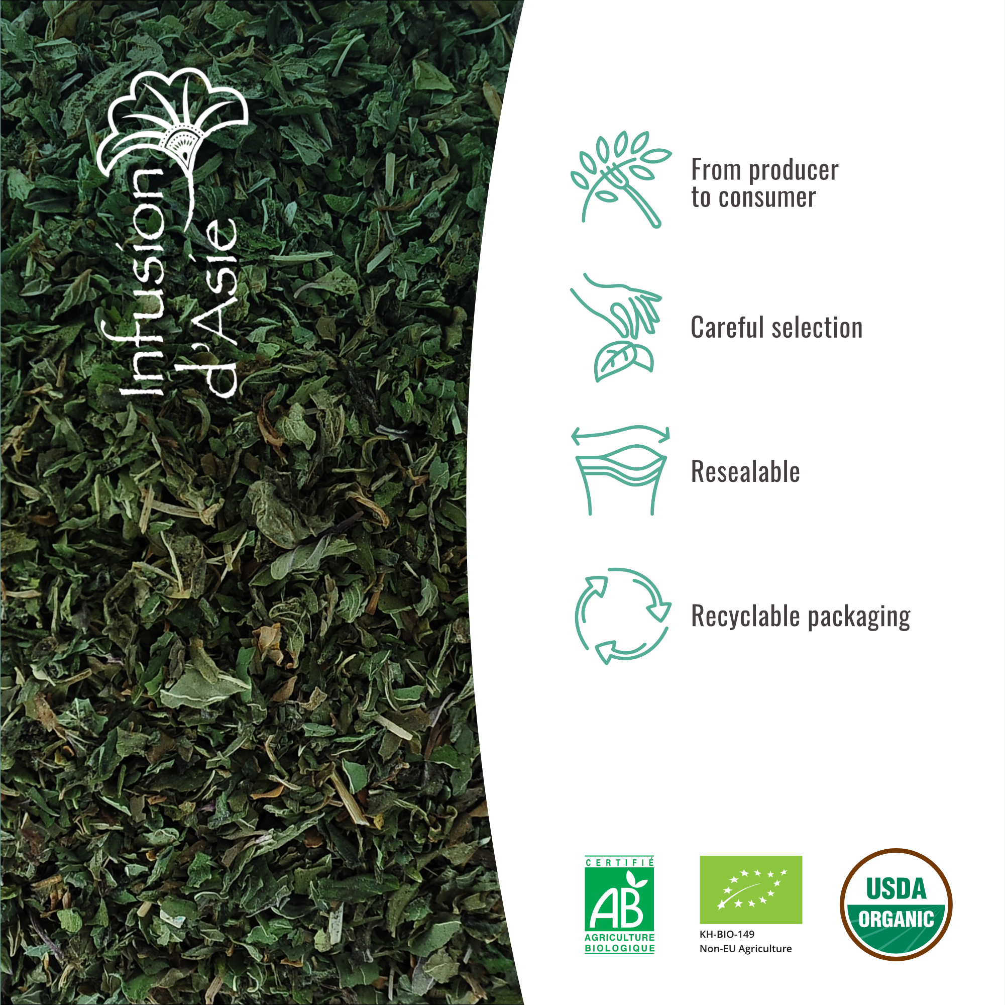 Menthe Poivrée bio 150g – Image 4