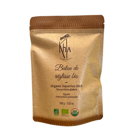 Organic Licorice Stick Kraft Medium 100g